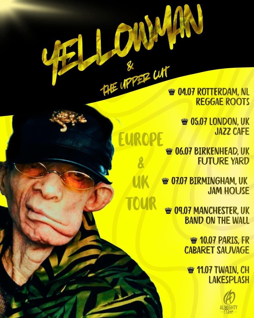 Yellowman Europe & UK Tour 2026